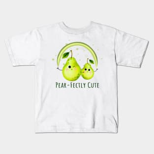 Pear Fectly Cute - Funny Pear pun Kids T-Shirt